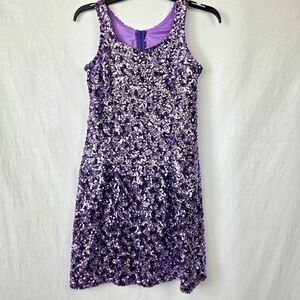 Purple Sequin Cocktail Dress Gail McInnis S